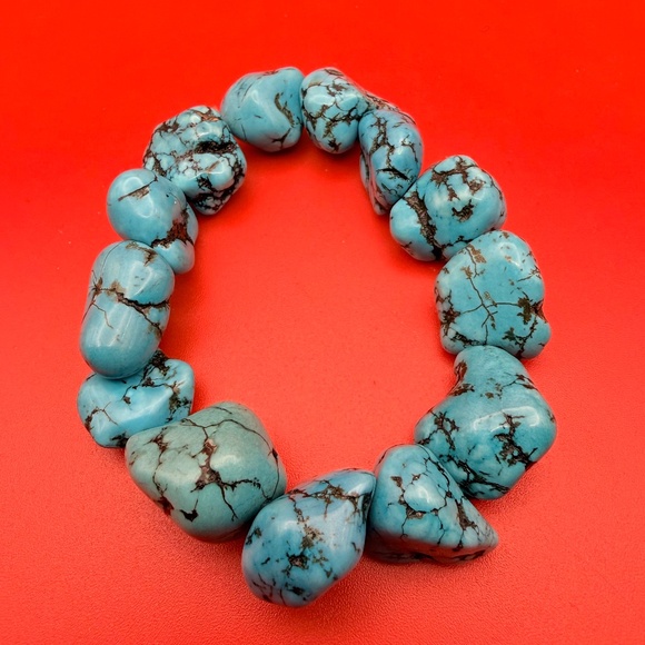 Turquoise Nuggets Bracelet - Picture 1 of 5